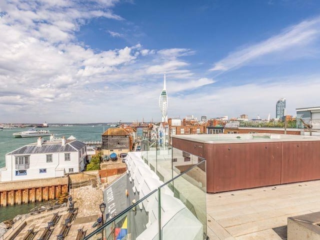 Boom Tower, a four bed home in West Street, Old Portsmouth, is on the market for £4.95m. It is listed on Rightmove.