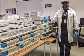 Kabuya Kanyinda, an Engineering Technician at Havant South Downs College