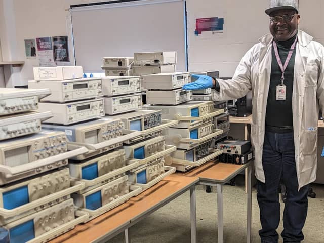 Kabuya Kanyinda, an Engineering Technician at Havant South Downs College