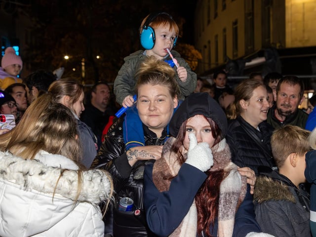 Hundreds of residents descended on Commercial Road to watch local dance troops and celebrities come together to turn on the Christmas lights.Pictured - Youngsters enjoying the entertainmentPhotos by Alex Shute