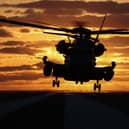Sea Stallion launches.
:A CH-53E Super Stallion operating on HMS Prince of Wales. Picture: Royal Navy.