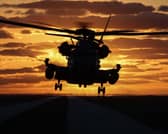Sea Stallion launches.
:A CH-53E Super Stallion operating on HMS Prince of Wales. Picture: Royal Navy.