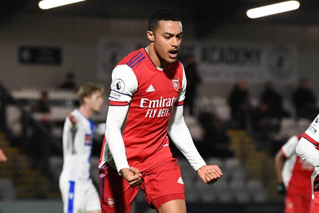 Miguel Azeez started for Arsenal's first-team against Brentford B, yesterday. 
Picture:  David Price/Arsenal FC via Getty Images