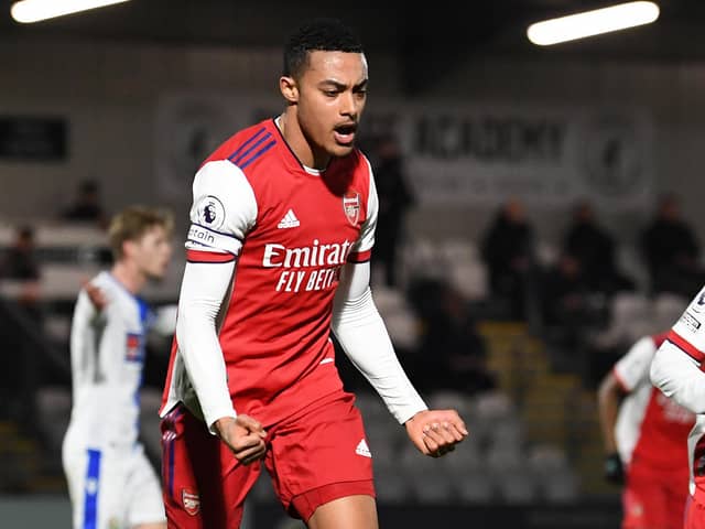 Miguel Azeez started for Arsenal's first-team against Brentford B, yesterday. 
Picture:  David Price/Arsenal FC via Getty Images