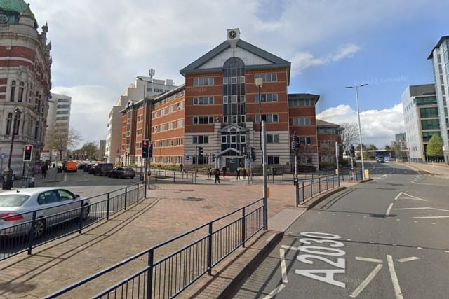 Winston Churchill Avenue. This junction by the university has side roads and crossings requiring drivers and pedestrians to concentrate. Pic Google