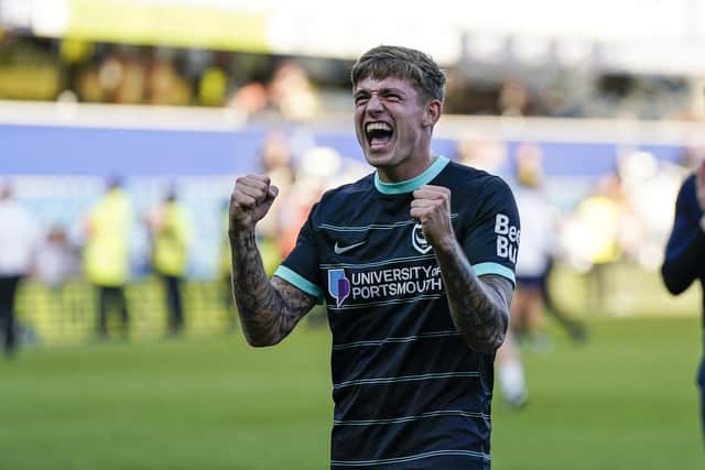 Pompey forward Elias Sorensen