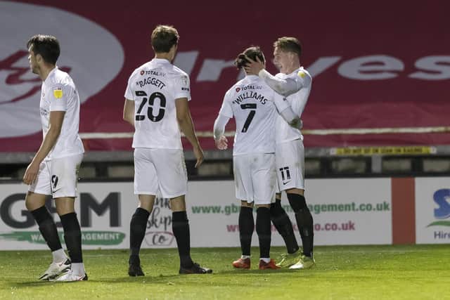 Pompey celebrate tonight (Photo by Daniel Chesterton/phcimages.com)