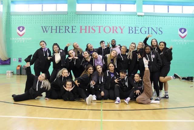 The dance society from the University of Portsmouth is hosting a 24-hour dance marathon for Comic Relief. Pictured: The dancers back when they could all train together