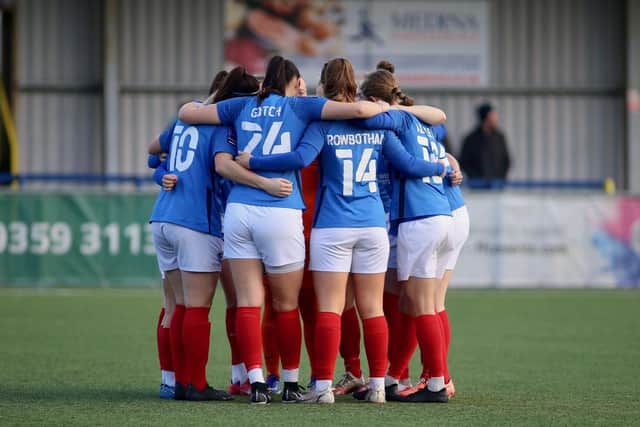 Pompey Women's Hampshire Senior Cup final with arch-rivals Southampton FC Women will not take place next month Picture: Dave Haines