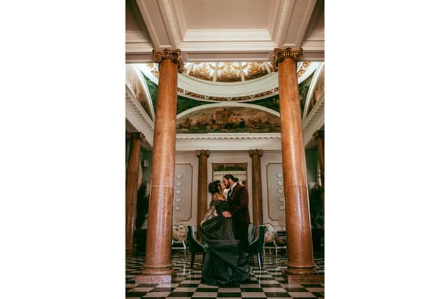 Lou and Lloyd Hoy were married at the Queens Hotel in Southsea. Picture by Dimples and Daisies Photography. 