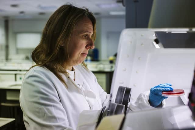 University of Portsmouth biomedical scientist, Dr Sarah Fouch, who is also involved in coronavirus testing at Basingstoke Hospital, says it is impossible to definitively say whether Mick had Covid-19 in December. Picture: Helen Yates