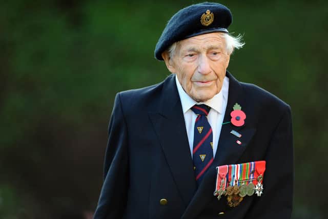 D-Day veteran Ron Cross from Gosport. Picture: Sarah Standing (061120-8929)