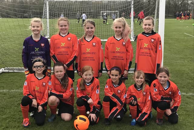 Cams Ridge has sponsored AFC Portchester Youth FC Under 14 girls