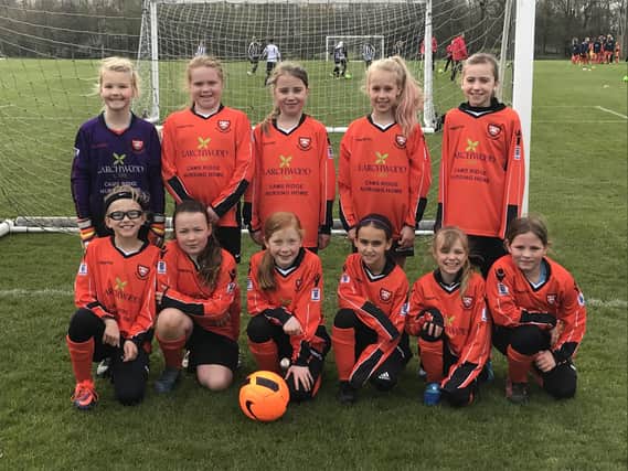 Cams Ridge has sponsored AFC Portchester Youth FC Under 14 girls