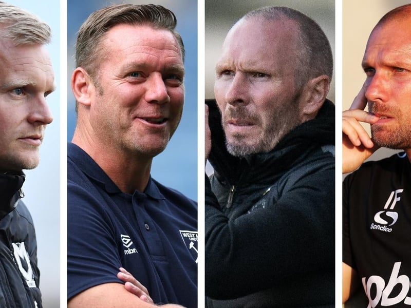 From left, Liam Manning, Kevin Nolan, Michael Appleton and Ian Foster.