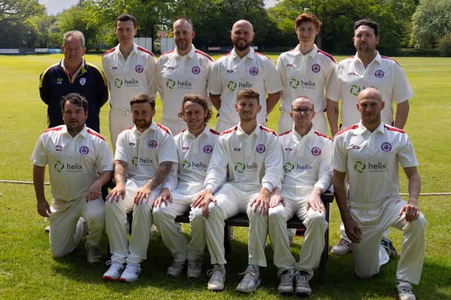 Portsmouth & Southsea line-up before their nine-wicket win at Sparsholt. Picture: Bob Selley