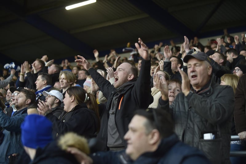 Fans were in full voice at Fratton ParkPicture: Sarah Standing (160424-630)