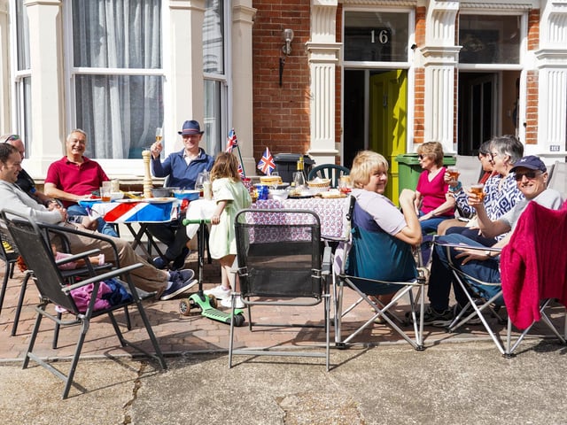 VE Day street part on St Ronans Avenue. Picture: Alec Chapman