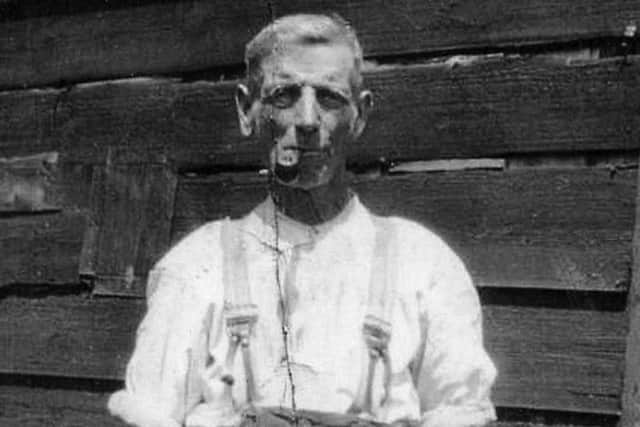 Harry Holcombe, the last shepherd on Farlington Marshes.