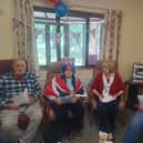Residents enjoying the VE Day celebrations