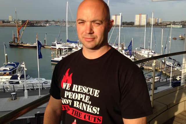 Mark Chapman of the Fire Brigades Union