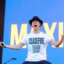 Maximo Park performing on the Castle Stage.Picture: Sarah Standing (230824-4704)