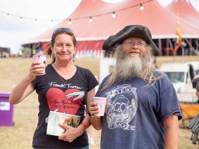 Cheers! Jo and Chris Freeman. Picture: Habibur Rahman