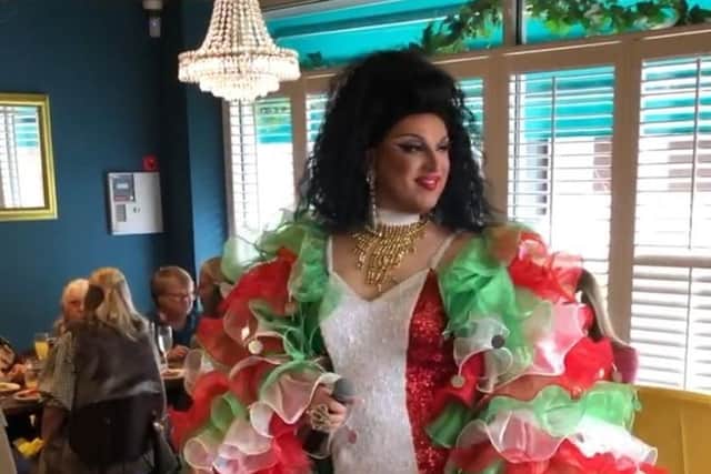 Alyssa Van Delle performs at Italian Drag Brunch at Pitigliano, Southsea. Picture: Betty Waterhouse.