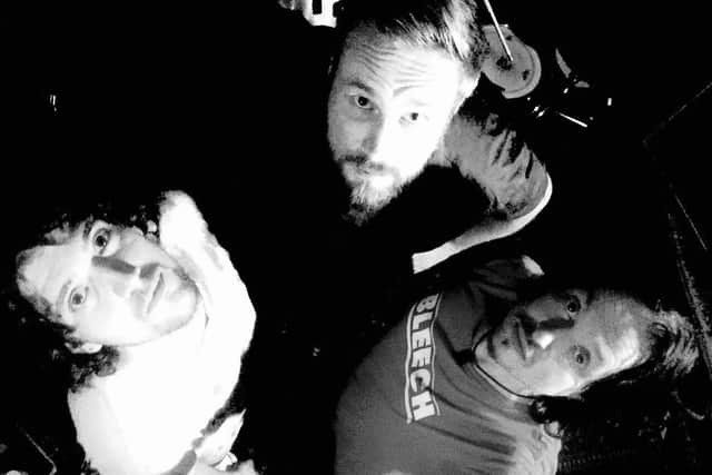 Portsmouth alt-rock band Foxer, from left: Jack Mitchell (drums), Roy Ludford (bass) and Chris Peace (guitar, vocals)
