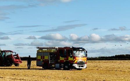 Firefighters battled a hay baler fire at a farm on Brownwich Lane, Fareham, yesterday evening (September 13).