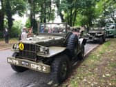 Vintage military vehicles travelling through Southwick last year. Picture: Tom Morton