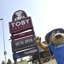 Pompey's mascot Nelson outside Toby Carvery in Hilsea after a recent refurbishment Picture: Sarah Standing (190924-1621)
