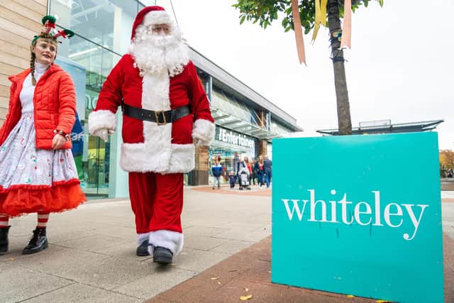 Father Christmas and his Elf helper are set to visit Whiteley this Saturday!