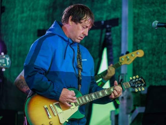 John Seymour, guitarist with Britpop Revolution at Victorious.