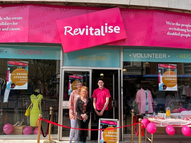 Charity shop chain Revitalise opened their 'flagship' store on Commercial Road last year. Pictured are retail development manager Julie O'Neill, shop manager Sallie-Ann Fard and assistant manager Callum Long.