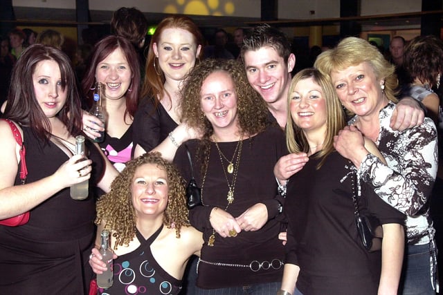 Clubbers having a good time at Buddies 25+ Nightclub at The Pyramids on Southsea seafront in the 00s.