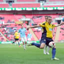 All-time Gosport Borough record goalscorer Justin Bennett featured for the club in their FA Trophy final defeat to Cambridge at Wembley in 2014 Picture: Paul Jacobs (14847-1718)