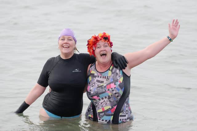 Maria Davis and Anna Wardley both from Gosport. 

Picture: Sarah Standing (010121-442)