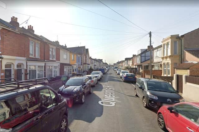 A fire broke out in Queen's Road, Fratton, on August 2, 2022. Pic Google
