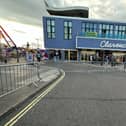 Barricades by Clarence Pier. Pic: Supplied