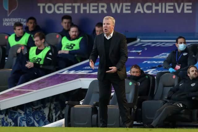 Pompey's 6-1 victory over King's Lynn represented Kenny Jackett's 100th win as Blues boss. Picture: Naomi Baker/Getty Images