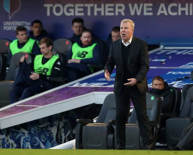 Pompey's 6-1 victory over King's Lynn represented Kenny Jackett's 100th win as Blues boss. Picture: Naomi Baker/Getty Images