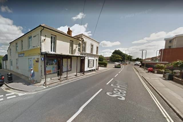 The man was attacked outside Clapps Convenience Store in Hayling Island. Picture: Google Street View.