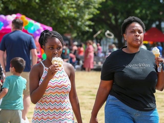 Ice creams. Stamshaw Junior School's fete Picture: Chris  Moorhouse (290624-257)