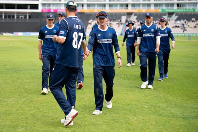 Nick Gubbins leads the Hampshire side