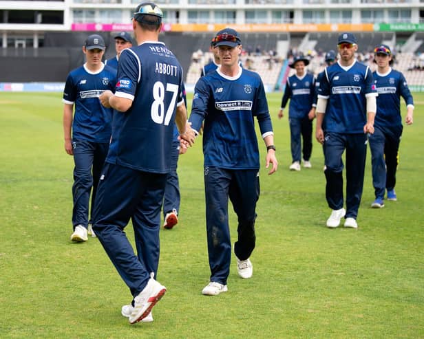 Nick Gubbins leads the Hampshire side