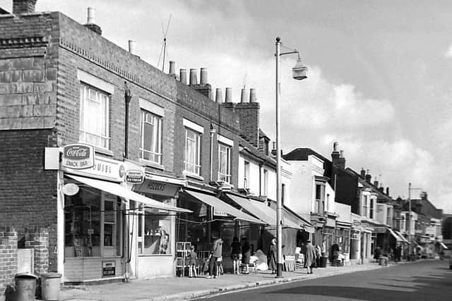 A look along the much-loved and much-missed Lake Road towards Kingston Road, Portsmouth.  Picture: Mick Cooper collection