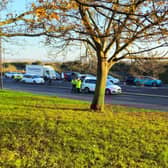 Eastern Road crash. Pic: Stuart Vaizey