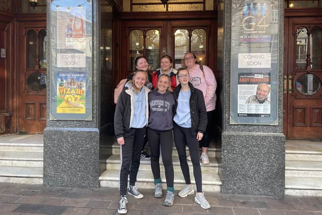 Chichester University students who took on the 47-mile walk. 