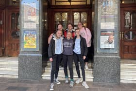 Chichester University students who took on the 47-mile walk. 